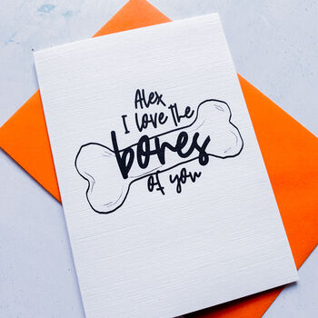 Personalised Bones Halloween Card, 3 of 7