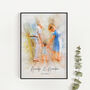 Watercolor Grandparents Portrait From Photo Gift For Nanny, Grandma, Grandad, thumbnail 2 of 11