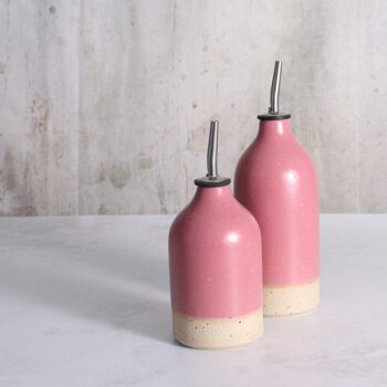 Limited Edition Fuchsia Ceramic Oil Pourer Stone, 2 of 7