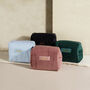 Personalised Soft Velvet Pleated Makeup Cosmetic Cube Bag, thumbnail 2 of 10