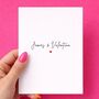 Personalised Couples Names Wedding Card, thumbnail 1 of 5