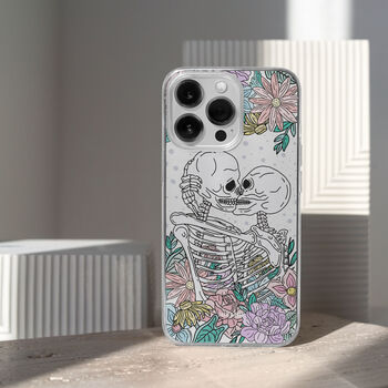 Skeleton Kiss Phone Case For iPhone, 8 of 10
