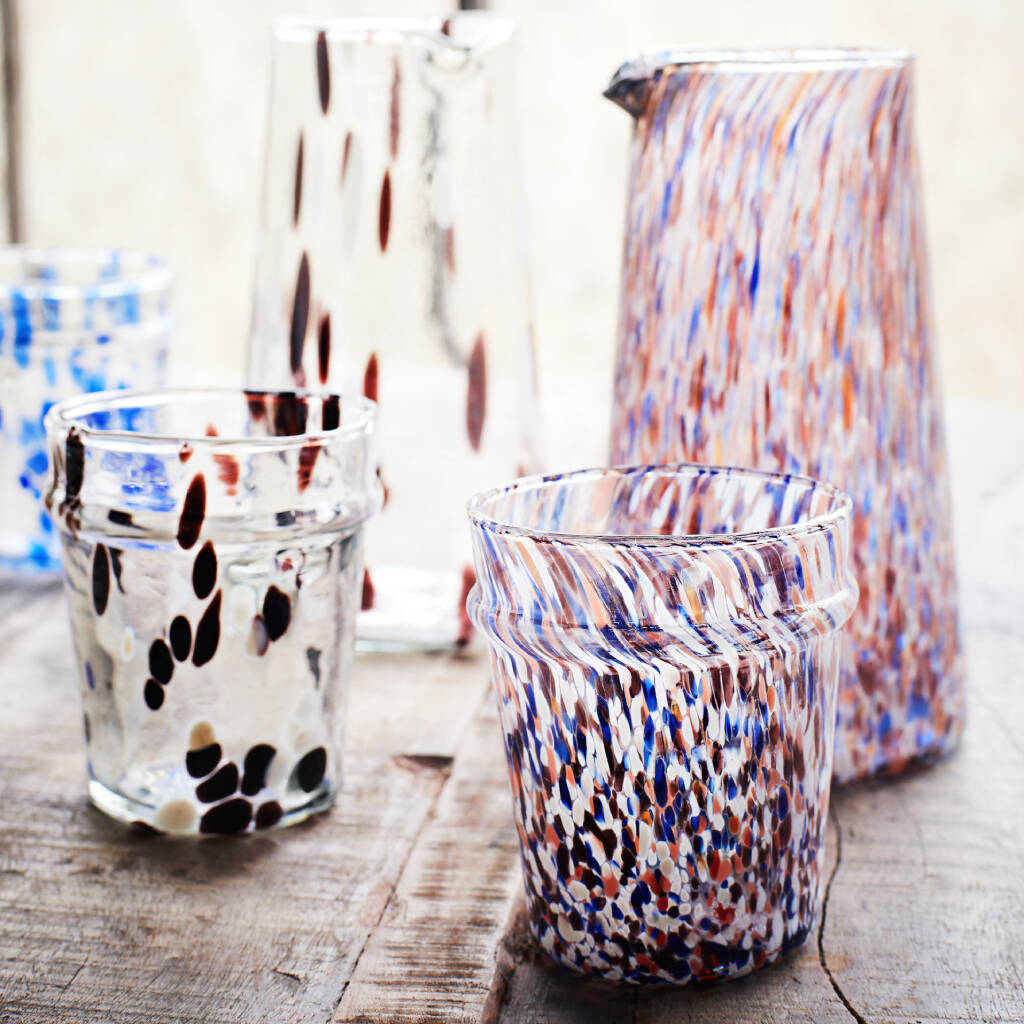 Handmade Speckled Jug And Glass, 1 of 4