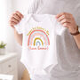 Personalised First Father's Day Babygrow / Baby Bodysuit Rainbow, thumbnail 1 of 7