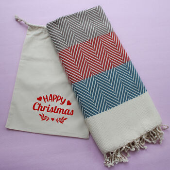 High Quality Soft Cotton Throw, Personalised Gift, 4 of 12