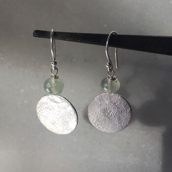 Silver Disc Earrings, 2 of 7