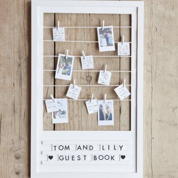 Personalised Frame Wedding Guest Book Alternative, 2 of 2