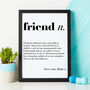 Personalised Friend Gift Definition, thumbnail 1 of 5