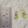 Peridot Sterling Silver August Birthstone Earrings, thumbnail 9 of 11