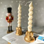 Christmas Candle Stick Holders With Gingerbread Detail, thumbnail 1 of 7