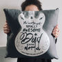 Personalised Totally Awesome Dad Guitar Cushion, thumbnail 1 of 4