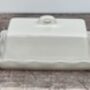 White Wavy Edge Butter Dish, thumbnail 3 of 3