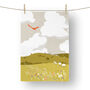 Letterbox Gift Set Tea Towel And Greeting Card, thumbnail 4 of 12