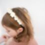 Ivory Flower Girl Headband, thumbnail 3 of 4