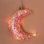 Personalised Hanging Pink Glitter LED Light, thumbnail 3 of 5
