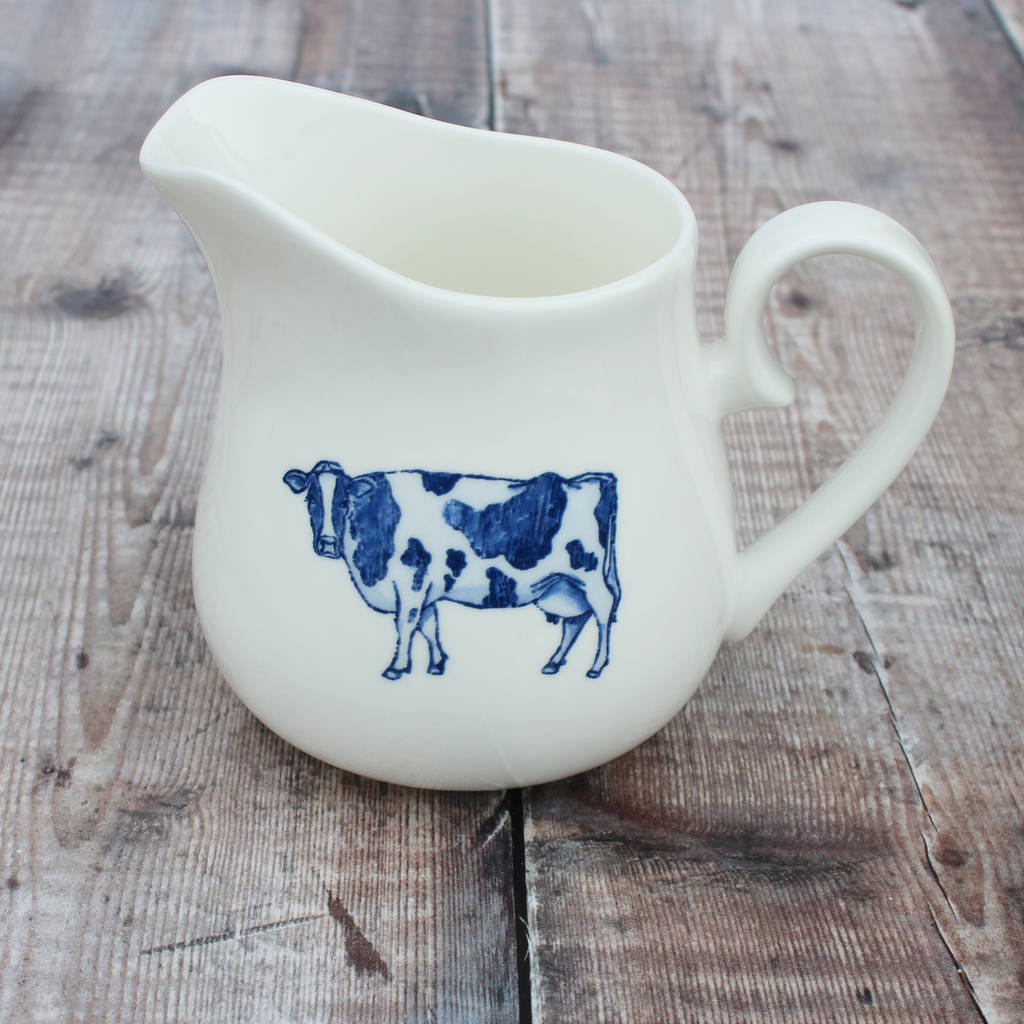 ‘cow’ china jug by lucy green designs