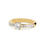 18ct Yellow Gold And 0.45ct White Diamond Ring, thumbnail 1 of 3