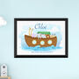 Personalised Noah's Ark Framed Wall Print, thumbnail 1 of 12