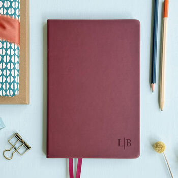 Personalised Monogram Luxury Notebook Journal, 8 of 11