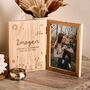 Woodland Animals Engraved New Baby Photo Frame, thumbnail 1 of 2