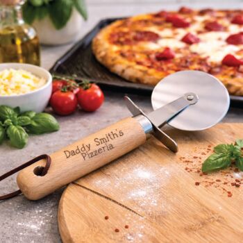 Personalised Pizzeria Pizza Cutter, 2 of 3