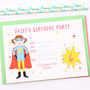 Superhero Girl Children's Party Invitations, thumbnail 1 of 5