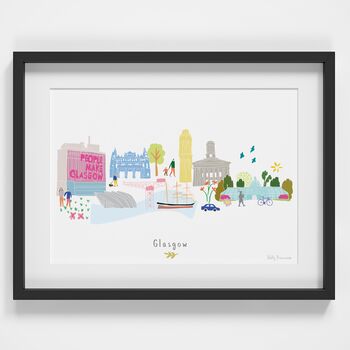 Glasgow Skyline Cityscape Art Print, 2 of 3