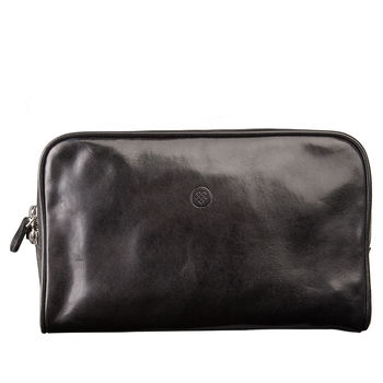 Luxury Italian Leather Washbag. 'The Raffaelle', 2 of 12