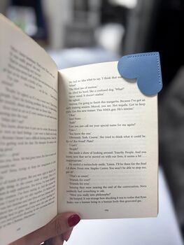 Personalised Heart Shaped Vegan Bookmark, 2 of 7