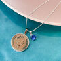 40th Birthday 1982 Penny Coin Pendant Necklace, thumbnail 5 of 11