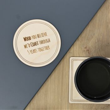 Personalised Wooden Coaster, 3 of 6