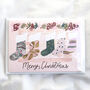 'Simple Christmas' Modern Wreath Pack Of Six Cards, thumbnail 2 of 3