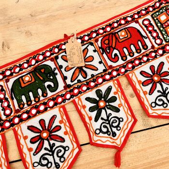 Traditional Indian Toran Hanging Door Valance, 4 of 6