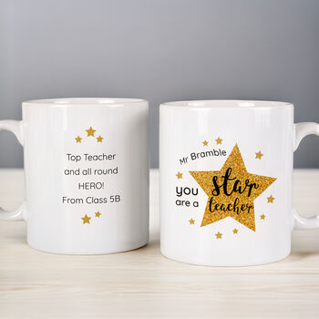Star Teacher Personalised Ceramic Mug, 2 of 5