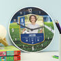 Personalised Football Photo Upload Childrens Clock, thumbnail 2 of 2