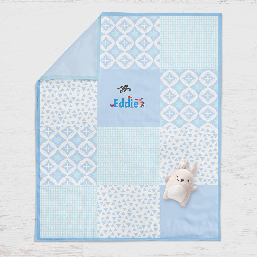 Personalised Baby Blanket Farm Design, 1 of 6