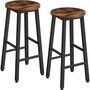 Set Of Two Bar Kitchen Stools Dining Chair Seat, thumbnail 2 of 8