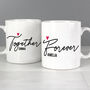Personalised Together Forever Couples Mug Set, thumbnail 4 of 4