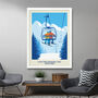 Personalised Snowboard Couple Art Poster, thumbnail 2 of 6