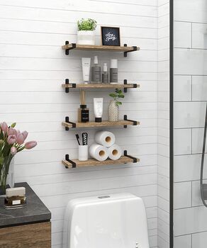 Wooden Wall Mounted Floating Shelves Storage, 3 of 10