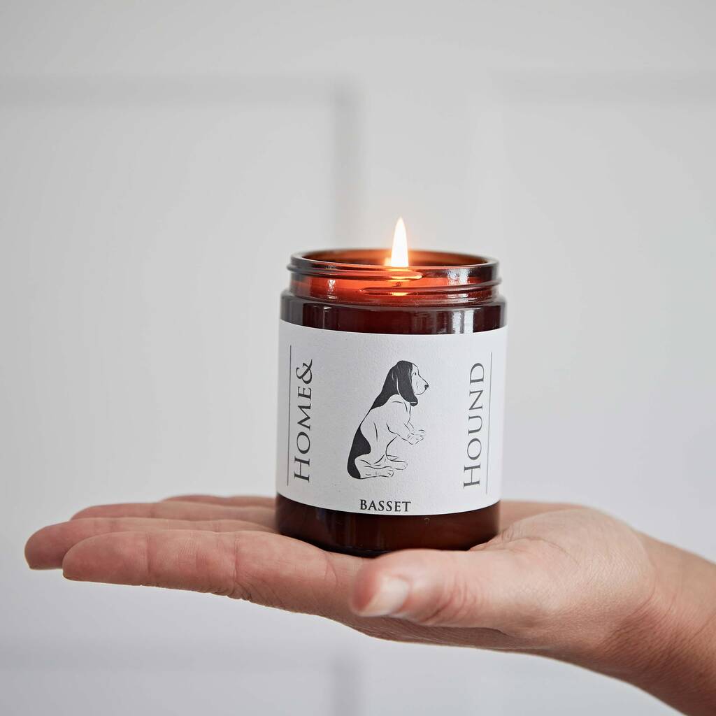 Basset Hound Candle By Bottle Green Homes