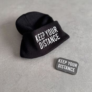 Keep Your Distance Pin Badge, 4 of 4