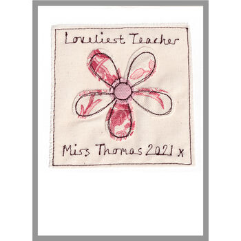 Personalised Flower Thank You Card For Her, 10 of 12