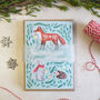 Forest Animals Christmas Pack Of Four Cards, thumbnail 6 of 6