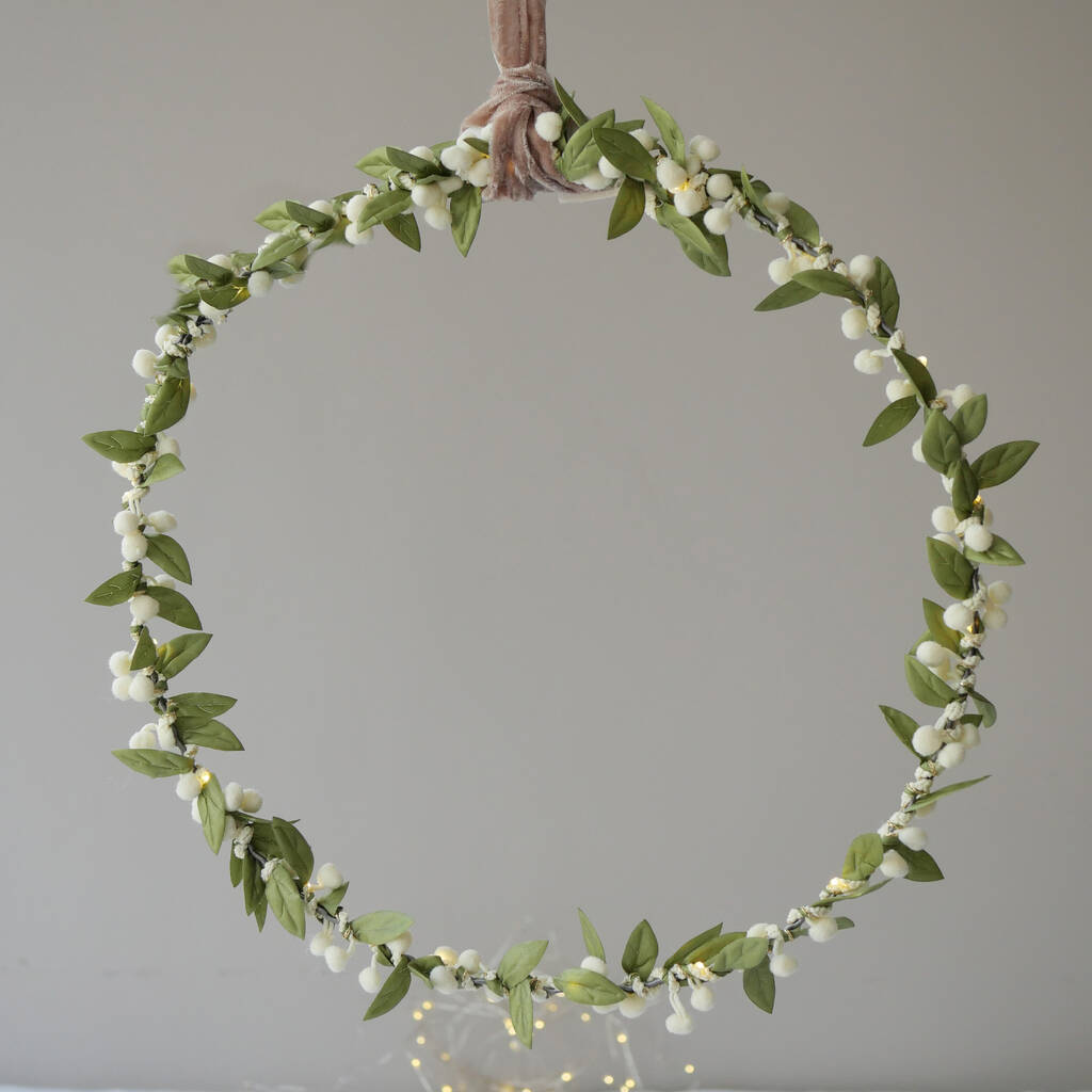Mistletoe Light Up Wreath, 1 of 6