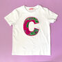 Personalised African Print Letter Kids Top, thumbnail 2 of 6