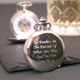 Engraved Pocket Watch With Roman Numerals, thumbnail 4 of 6