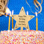 Personalised Message Star Cake Topper, thumbnail 3 of 8
