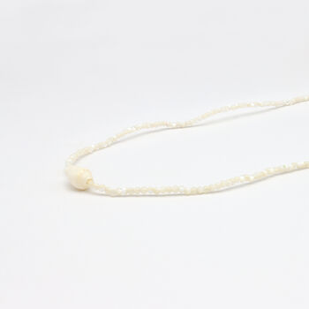 Melati Shell Beaded Necklace Giada Collection, 6 of 7