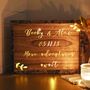 Personalised Leaf Detail Wooden Light Box, thumbnail 1 of 3